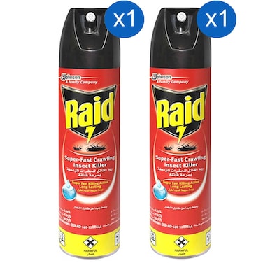 Raid Super-Fast Crawling Insect Killer 300ml Pack of 2