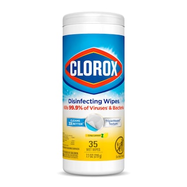 Clorox Disinfecting Wipes Crisp Lemon  35 Wet Wipes