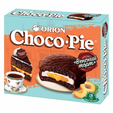 Orion Choco-Pie Vienna Cake Apricot Jam 360g