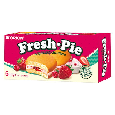 أوريون فطيرة طازجة بالفراولة والتوت 150 غرام