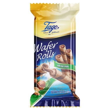 Tago Wafer Rolls with Nut Cream 150g