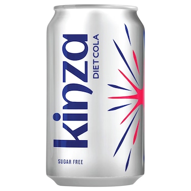 Kinza Sugar Free Diet Cola Carbonated Drink Can 320ml