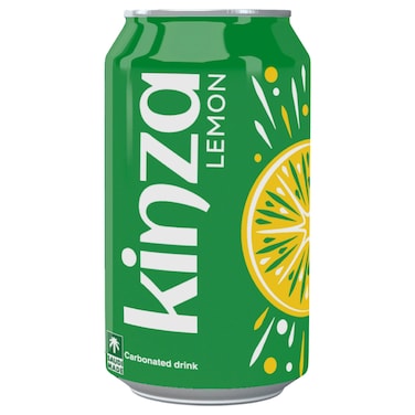 Kinza Carbonated Drink Cans Lemon 320ml