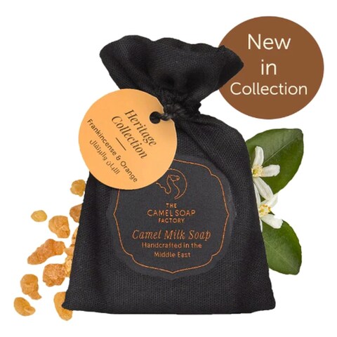 The Camel Soap Factory Heritage Collection Camel Milk Soap Frankincense and Orange 95g