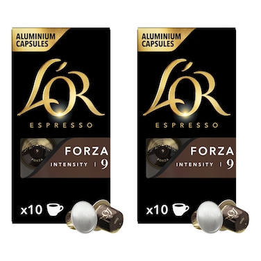 L'or Forza Espresso Coffee Capsule 10 Capsules, 52g Pack of 2