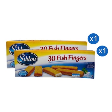 Siblou Fish Fingers 30 Fingers 750g Pack of 2