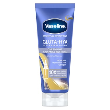 Vaseline Gluta-Hya Serum Burst Lotion, Overnight Radiance Restore, 200ml