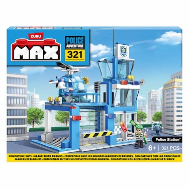 زورو ماكس لعبة مكعبات بناء مركز شرطة 321 قطعة