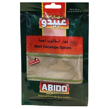 Abido Beef Escalope Spices, 50g