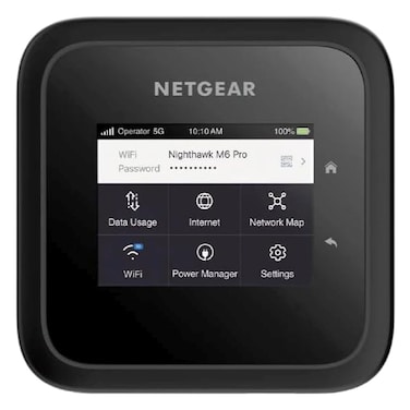 نتغير نايت هوك M6  برو راوتر محمول 5جي أم أم واف واي فاي  6E موديل  MR6550أسود