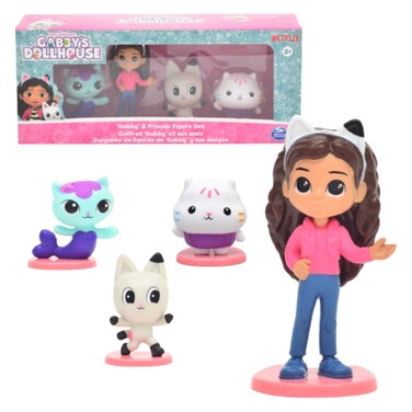 سبين ماستر غابي مجموعة مجسمات صغيرة لبيت دمى غابي والأصدقاء 4 قطع