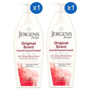 جيرغنز مرطب يومي بالعطر الأصلي 400 ملل حزمة من 2