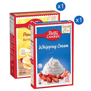 Betty Crocker Buttermilk Pancake Mix 917g + Betty Crocker Whipping Cream 140g