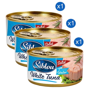 Siblou Solid White Meat Tuna in Water 170g Pack of 3