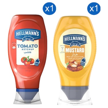 Hellmann's Tomato Ketchup 500g + Hellmann's  Mustard 250g
