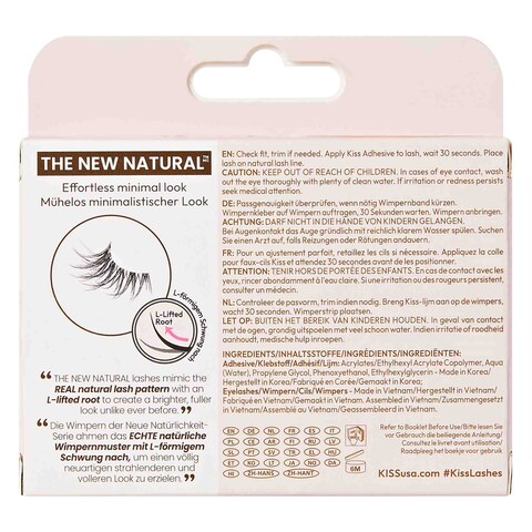 Kiss The New Natural Lashes NNH02C, Freckles