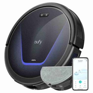 Eufy Hybrid Robot Vacuum with Mop G50, 200 ml, Black, 2600 mAh