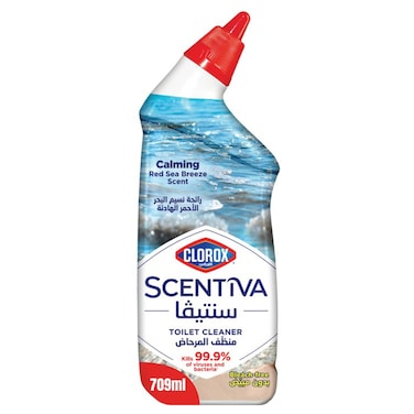 Clorox Scentiva Toilet Cleaner, Calming Red Sea Breeze Scent, 709ml