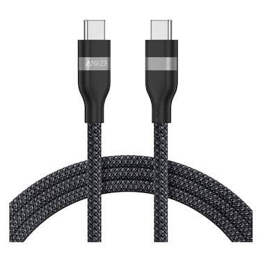 Anker Braided USB-C to USB-C Data Sync and Charging Cable, 3ft, Black, 240 W