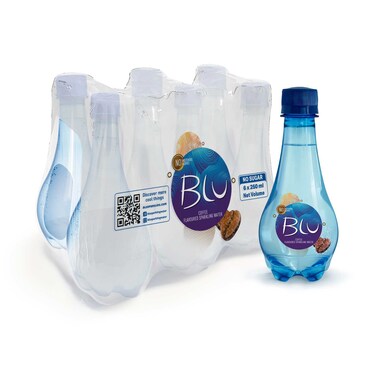 Blu Sparkling Water Coffee Flavor, 250ml, Pack of 6