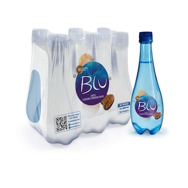 Blu Sparkling Water Coffee Flavor, 500ml, Pack of 6