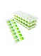 Multi Grids Ice Cube Tray With Lid Clear/Green 25x9.5x8.5cm