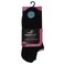 Sportzfit Women Nylon No-Show Socks, Black, Free Size, 3 Pairs