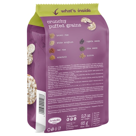 Lestello 7 Grains Cake Bites Rice Cakes, 65g