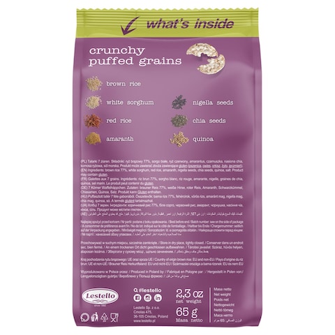 Lestello 7 Grains Cake Bites Rice Cakes, 65g