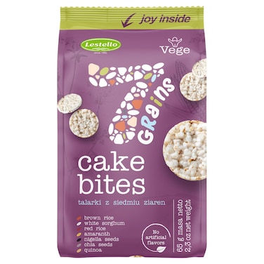 Lestello 7 Grains Cake Bites Rice Cakes, 65g