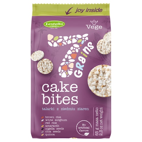 Lestello 7 Grains Cake Bites Rice Cakes, 65g