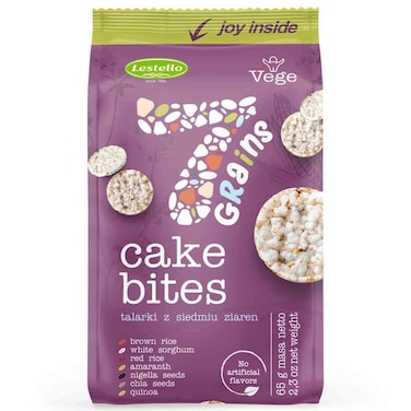Lestello 7 Grains Cake Bites Rice Cakes, 65g