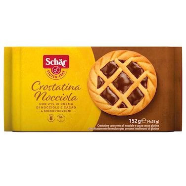 Sch&auml;r Crostatina Nocciola Gluten Free Hazelnut and Cocoa Tartlets, 152g