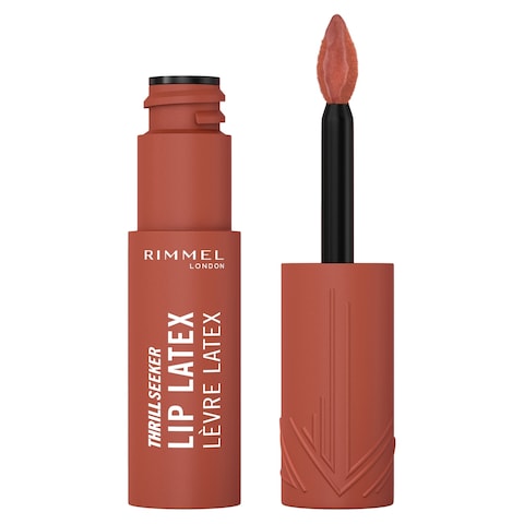Rimmel London Thrill Seeker Lip Latex Lip Lacquer, 250 Honey Bun, 6ml