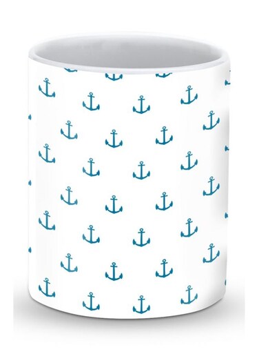 Premium Anchor Designer Mug Blue/White