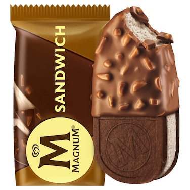 Wall's Magnum Almond Sandwich Ice Cream, 140ml