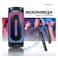 Magic Star Boombox Bluetooth Party Speaker L-2811, 2 Wireless Microphones, Black