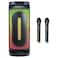 Magic Star Boombox Bluetooth Party Speaker L-2811, 2 Wireless Microphones, Black