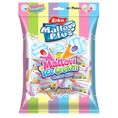 Erko Mallow Plus Ice Cream Jam Filled Mallow Marshmallows, 100g