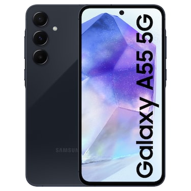 Samsung Galaxy A55 Smartphone, 128 GB, 8 GB RAM, Navy, Dual SIM, 5G