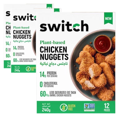 Switch Plant Based Chicken Nuggets, 240g Pack of 3