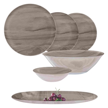 Luminarc Grey Wood, 26 Pcs Dinner Set