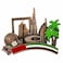 Ajooba Dubai Souvenir Big Magnet Set, Assorted, 3 PCS