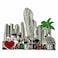 Ajooba UAE Abu Dhabi Landmark Souvenir Magnet, Assorted
