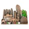 Ajooba UAE Abu Dhabi Landmark Souvenir Magnet, Assorted