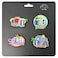Ajooba UAE Dubai Souvenir Silicone Magnet Set, 4 PCS, Assorted
