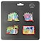 Ajooba UAE Dubai Souvenir Silicone Magnet Set, 4 PCS, Assorted