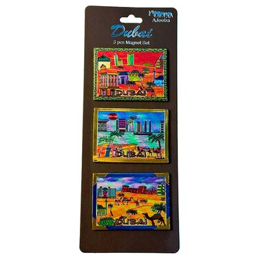 Ajooba UAE Magnet Set Number 5, Assorted, 3 PCS