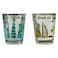 Ajooba UAE Dubai Landmark Short Glass Mug, Assorted