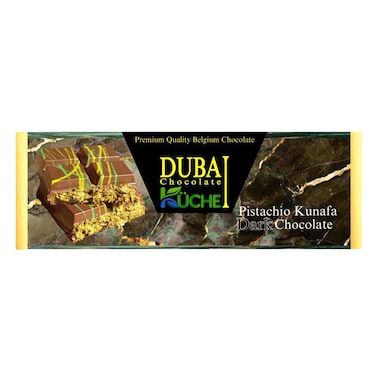Kuche Dubai Chocolate Pistachio Kunafa Dark Chocolate, 30g